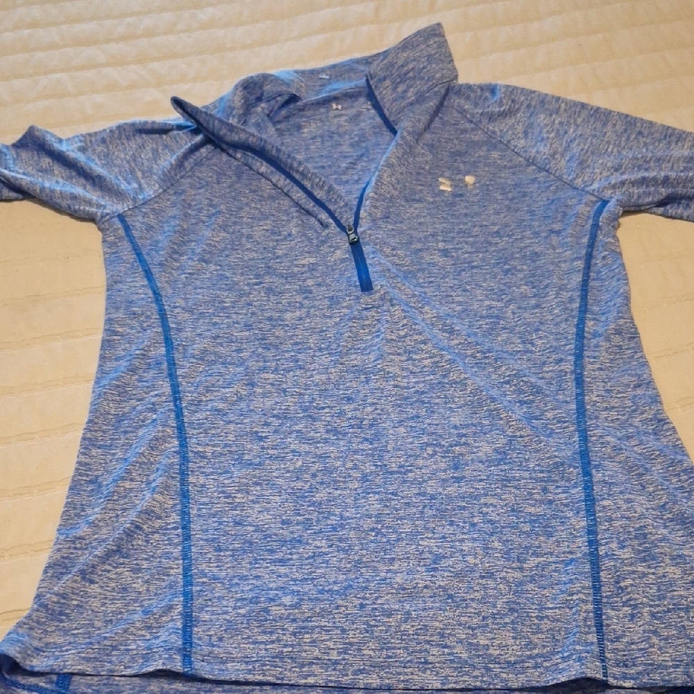 Under Armour Heathered Blue Performance Top